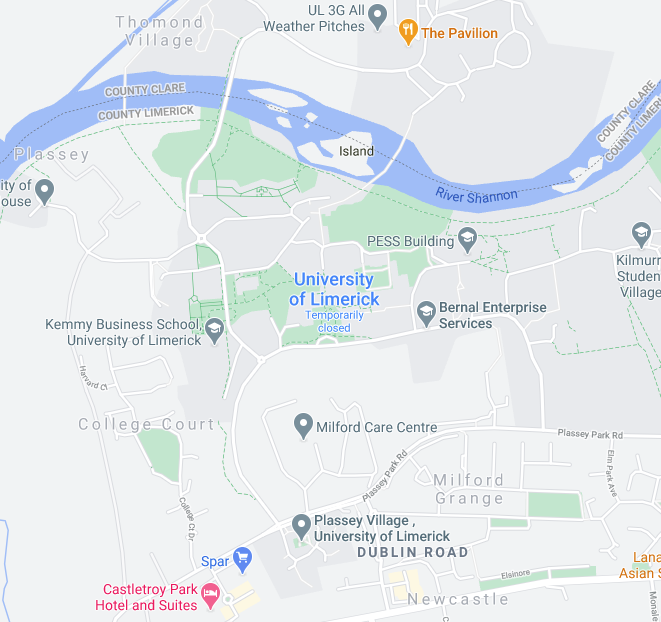 University Of Limerick Map